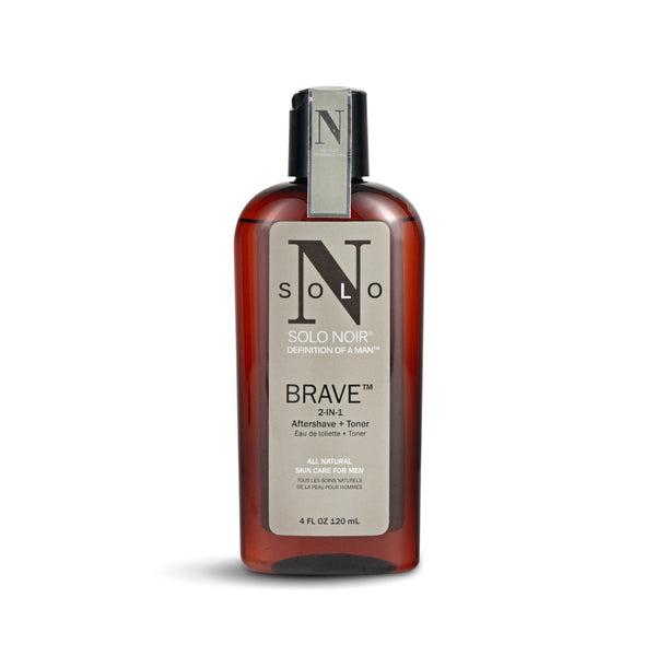 “Brave™” Aftershave + Toner – Solo Noir for Men